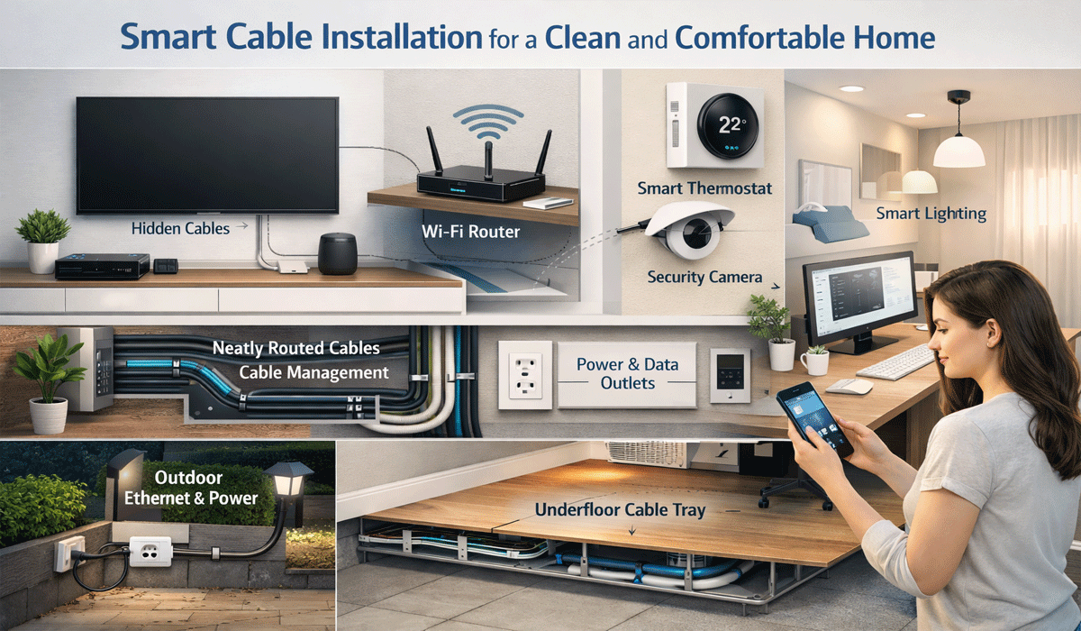 Smart Cable Installation for a Clean and Comfortable Home Smart Cable Installation for a Clean and Comfortable Home